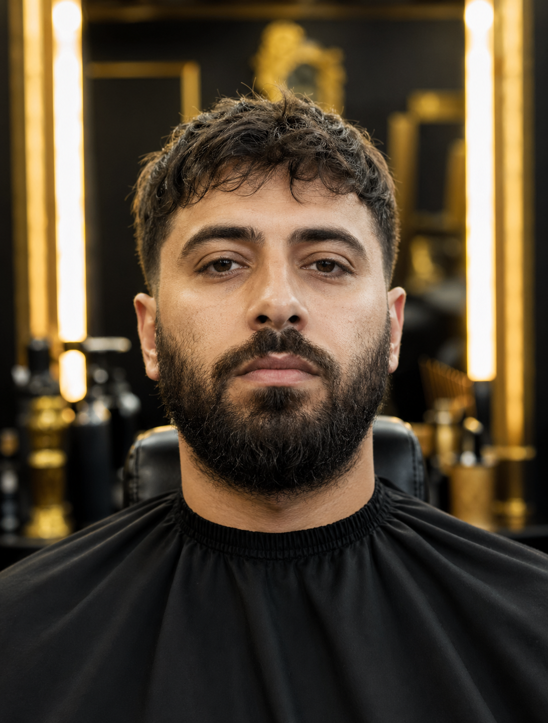 Before beard trim visual